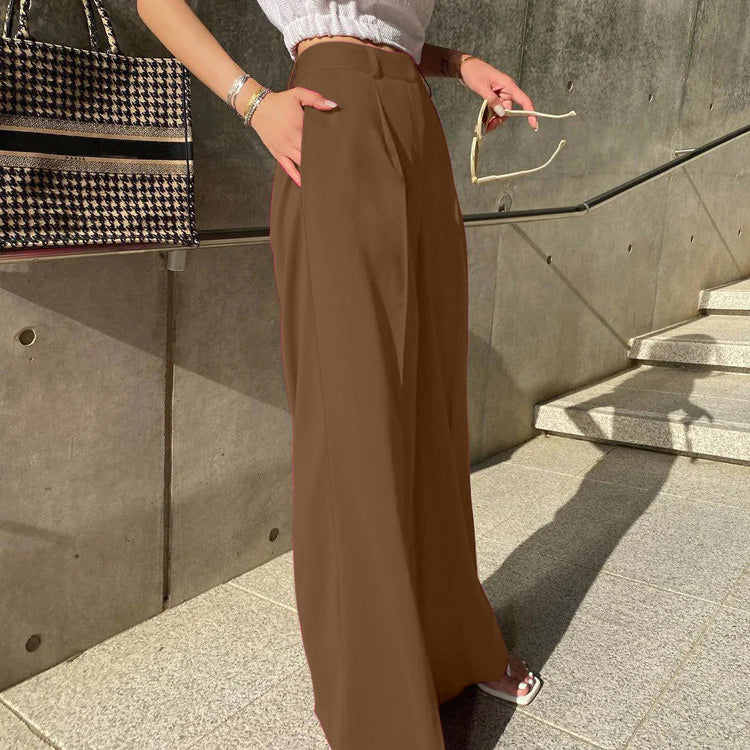 DORIT HIGH WAIST WIDE LEGS KOREAN BAGGY PANTS
