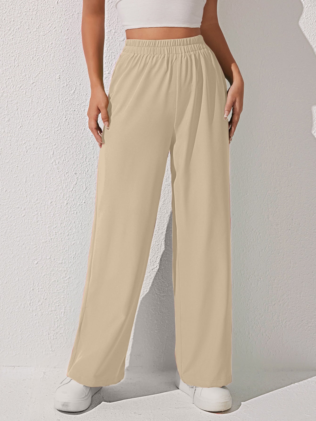 LIESL SOLID OVERSIZED WIDE LEG BAGGY KOREAN PANTS TROUSERS – Aahwan