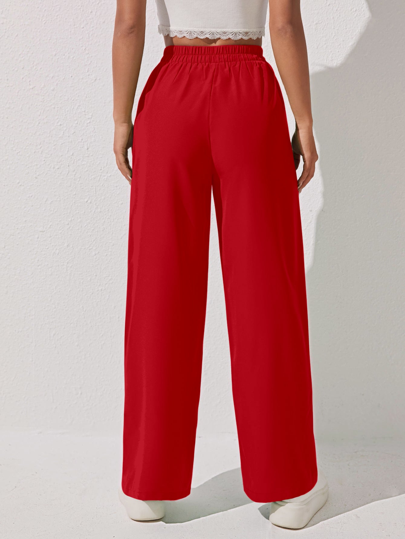LIESL SOLID OVERSIZED WIDE LEG BAGGY KOREAN PANTS TROUSERS