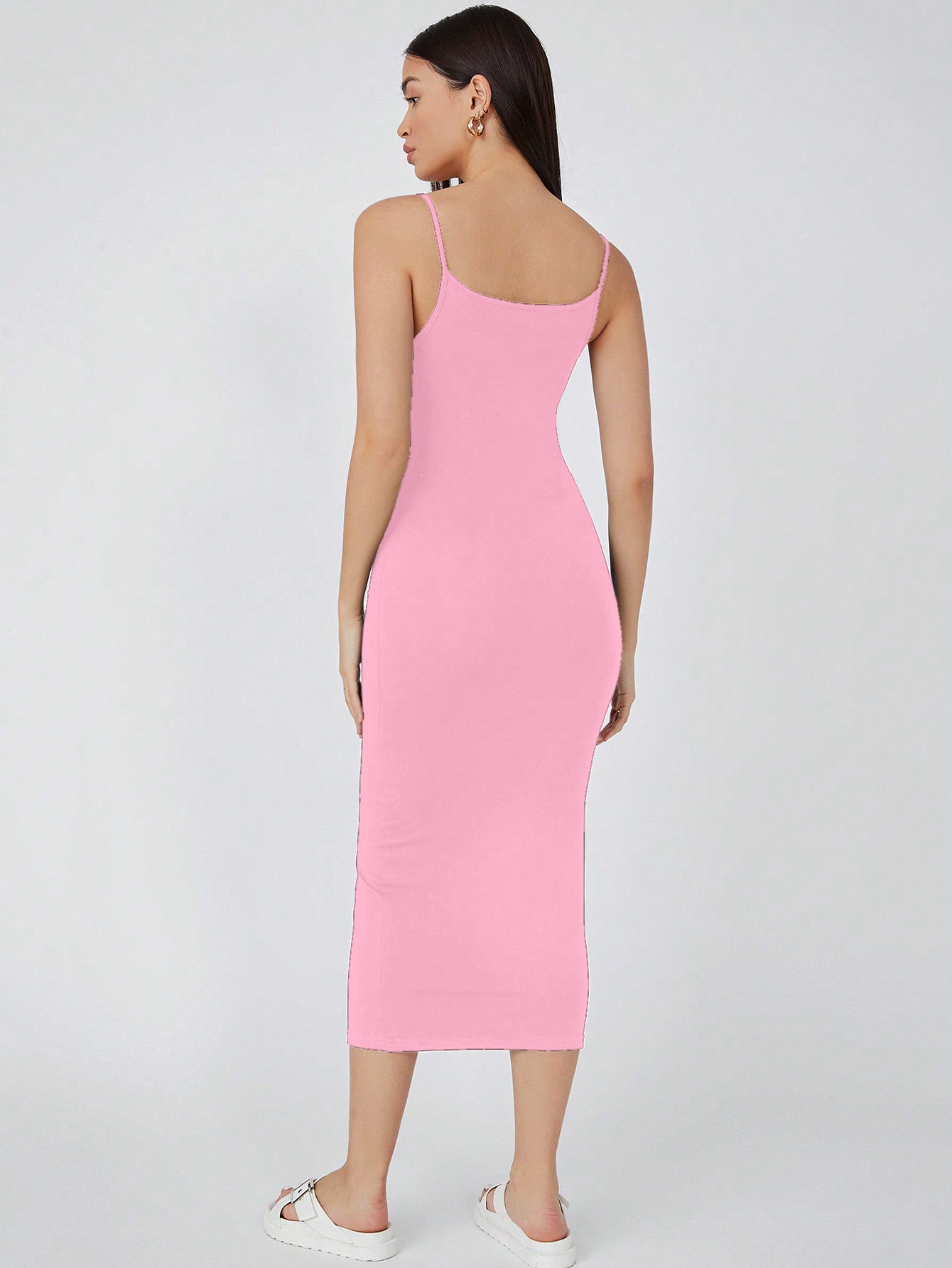 CILLIAN SOLID CAMI BODYCON CASUAL DRESS