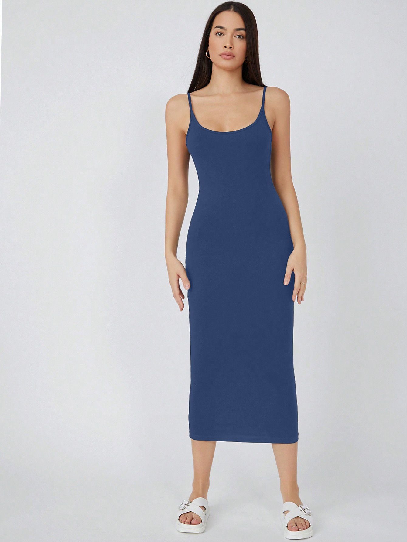 CILLIAN SOLID CAMI BODYCON CASUAL DRESS