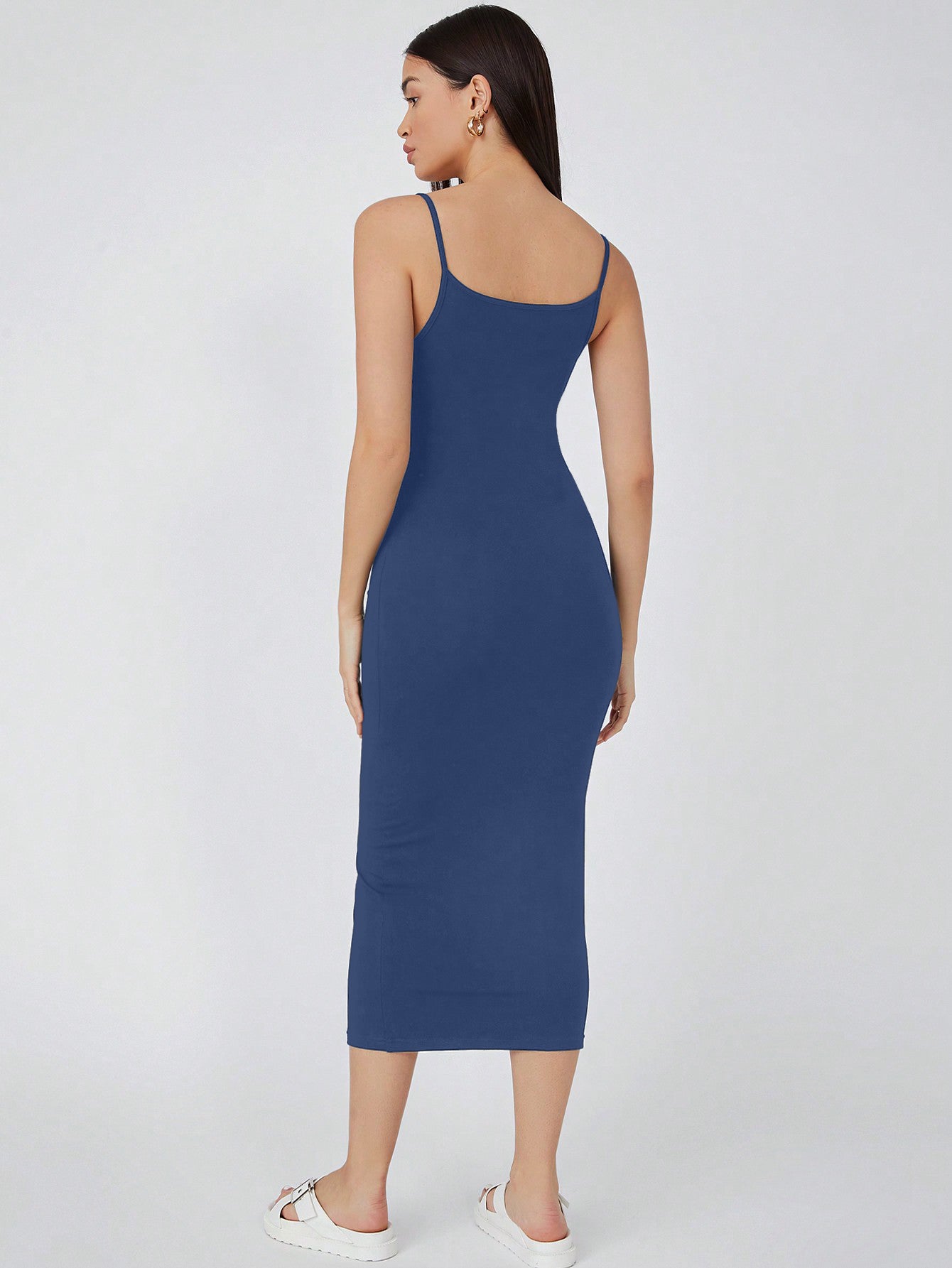 CILLIAN SOLID CAMI BODYCON CASUAL DRESS