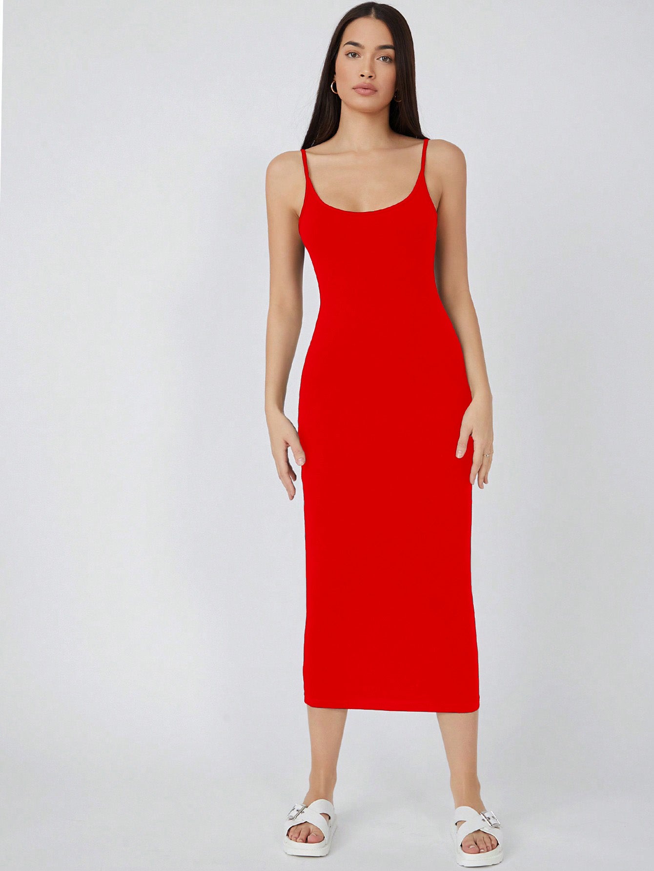 CILLIAN SOLID CAMI BODYCON CASUAL DRESS