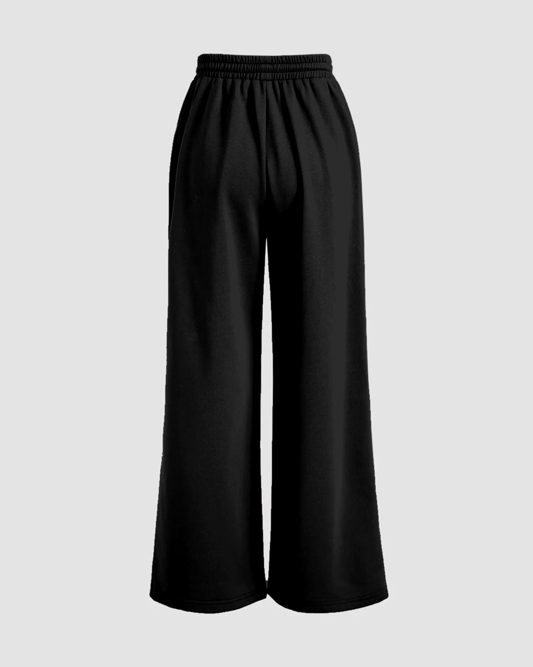 MEES SOLID OVERSIZED WIDE LEG KNEE HALF CUT BAGGY KOREAN PANTS