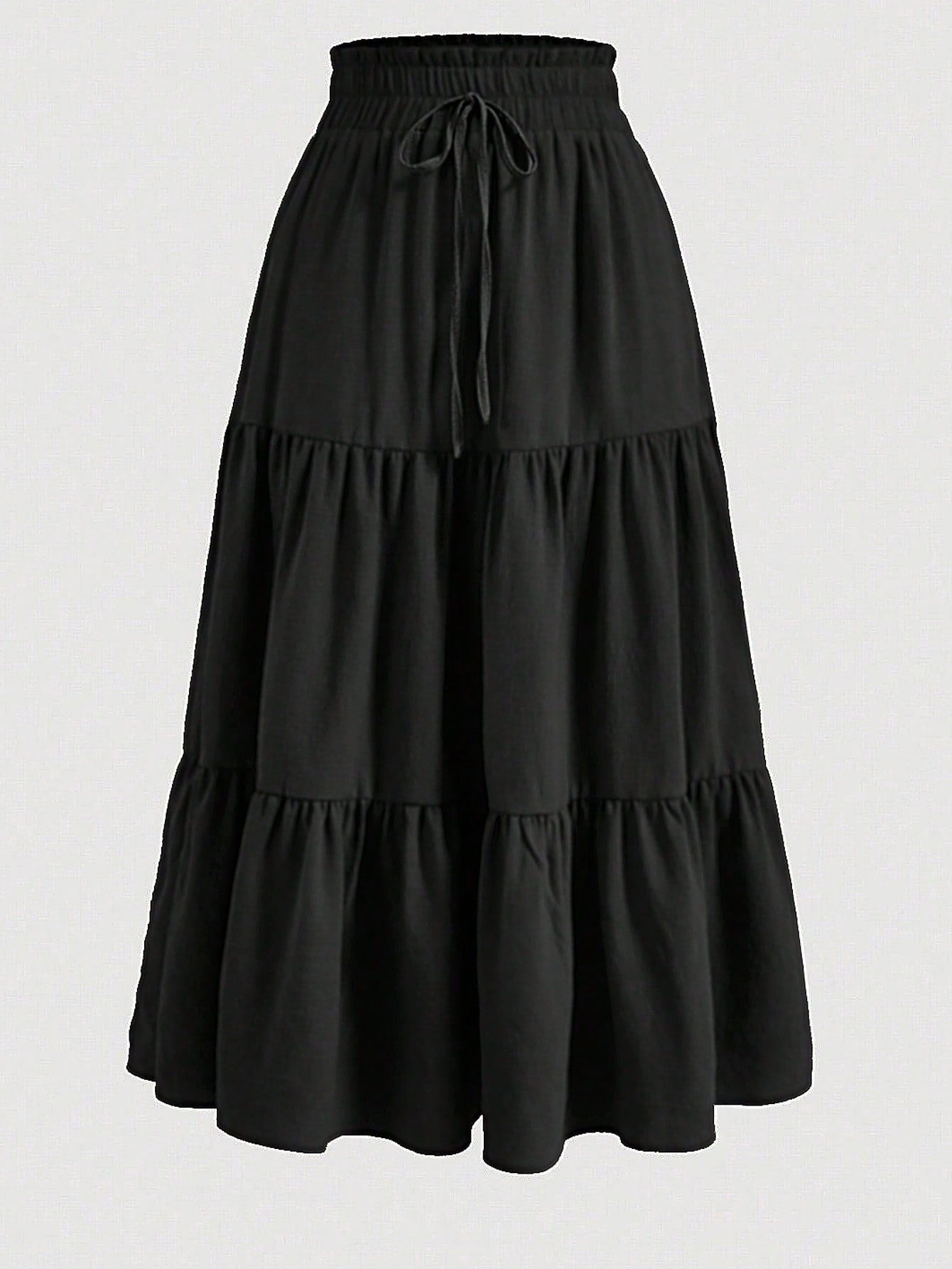 REVIS RUCHED ELASTIC WAIST SKIRT