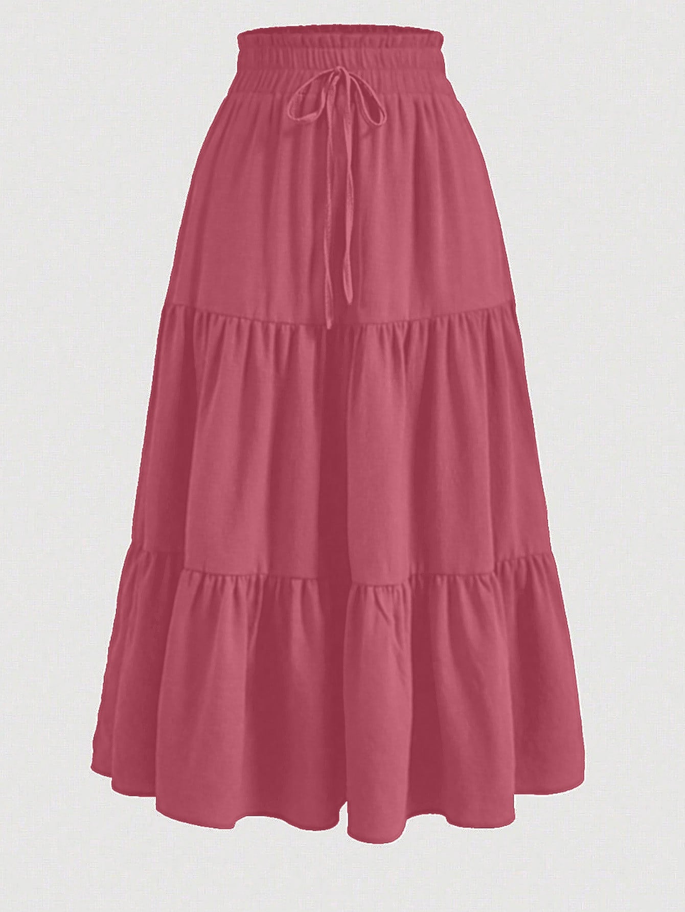REVIS RUCHED ELASTIC WAIST SKIRT