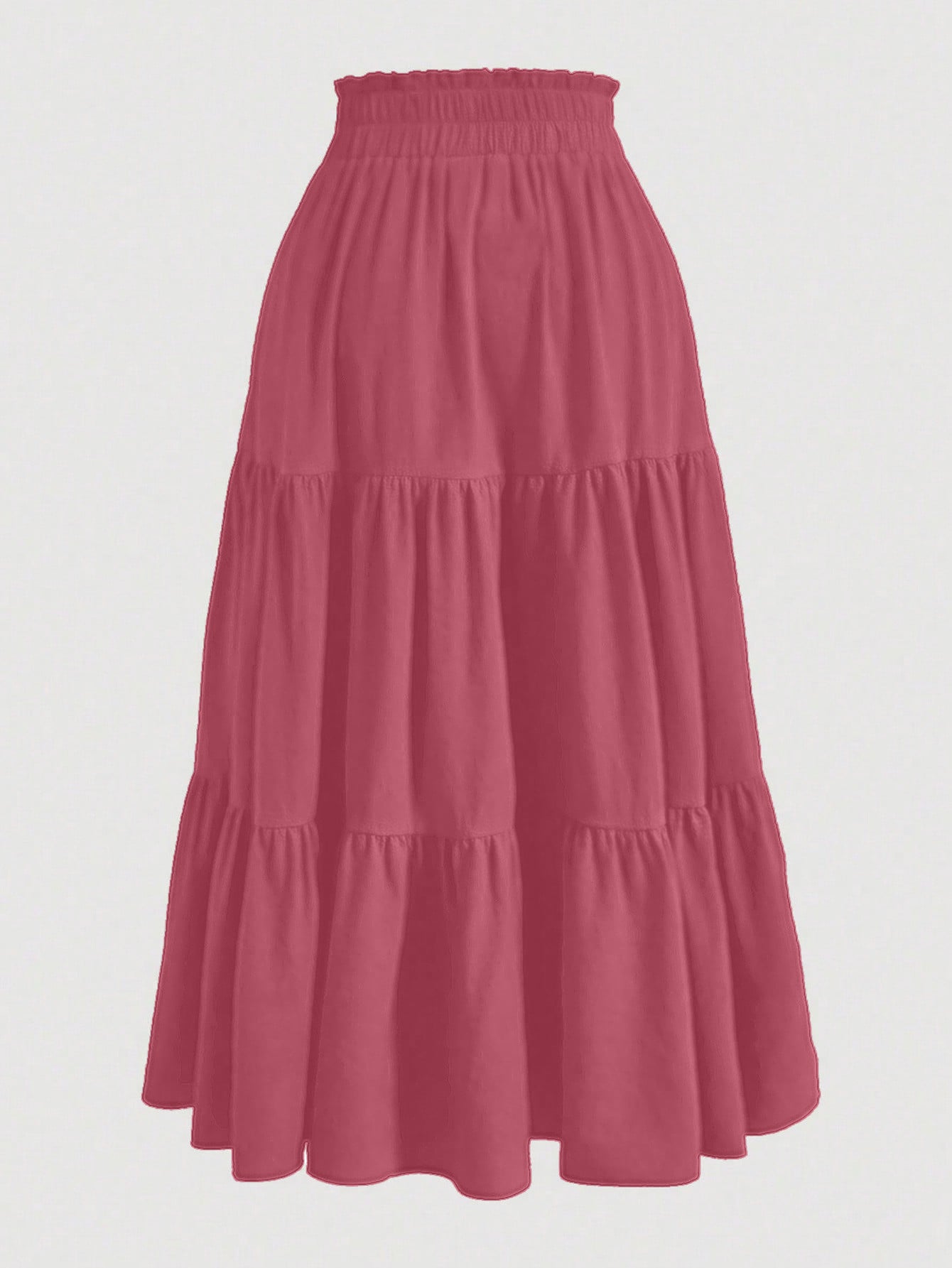 REVIS RUCHED ELASTIC WAIST SKIRT