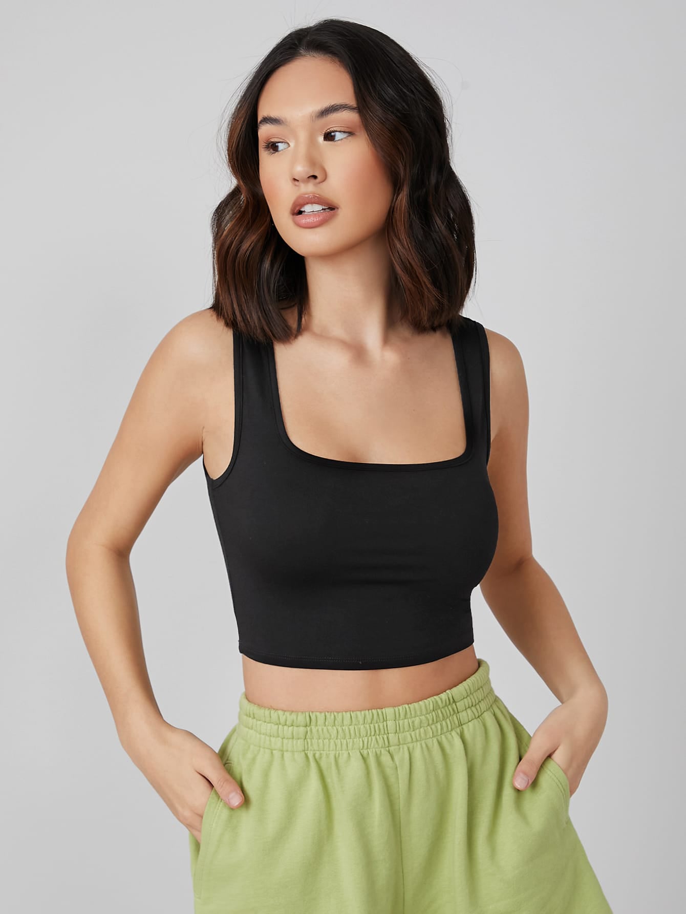 SOPHIE SQUARE NECK TANK TOP