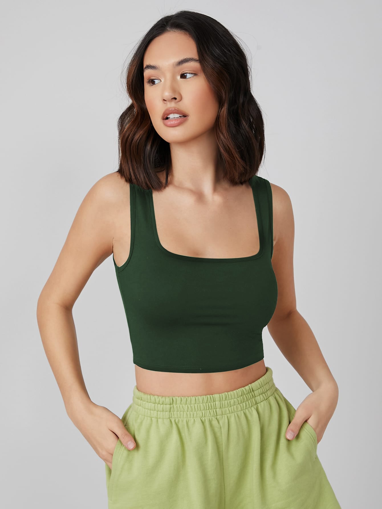 SOPHIE SQUARE NECK TANK TOP