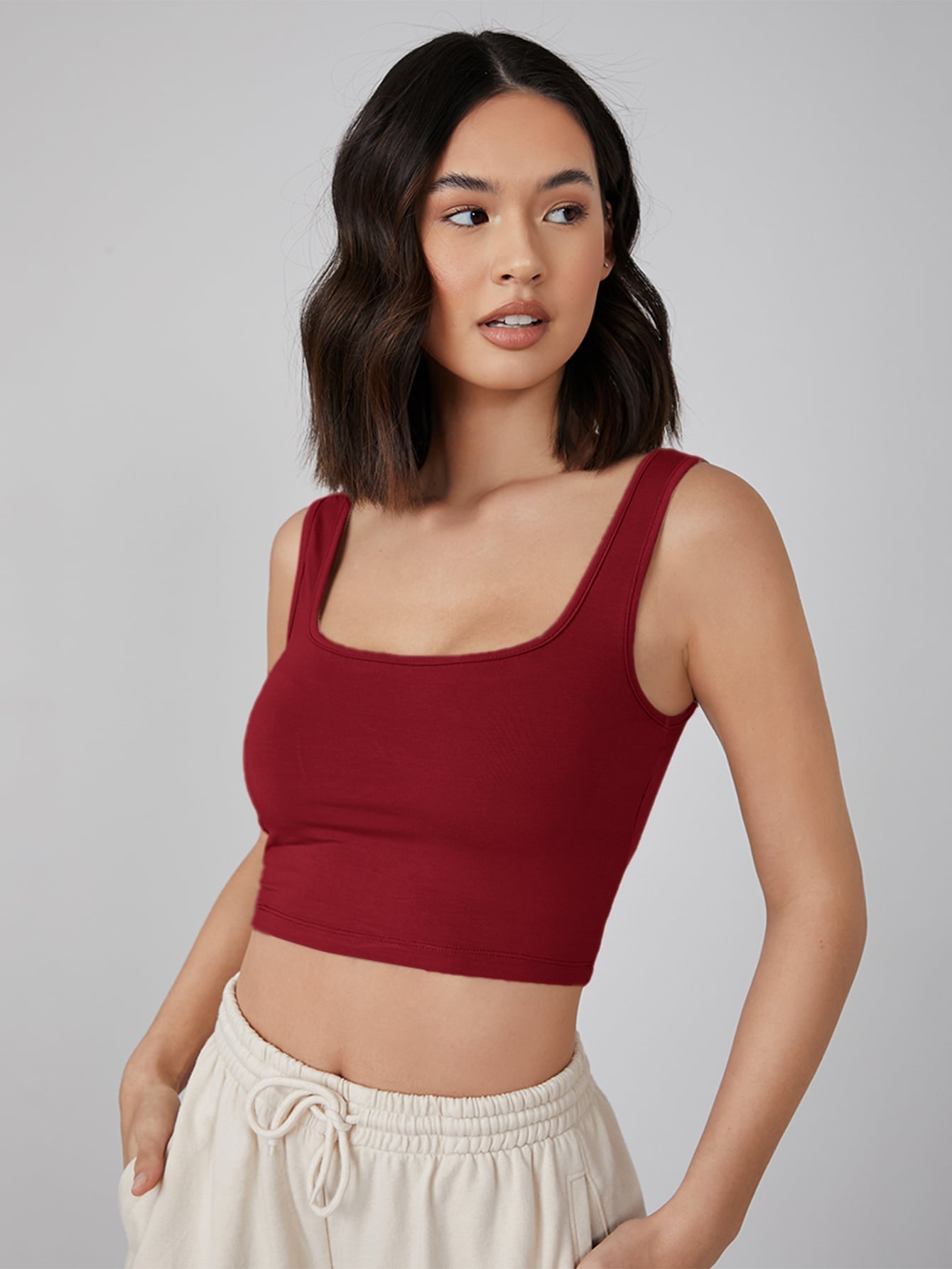 SOPHIE SQUARE NECK TANK TOP