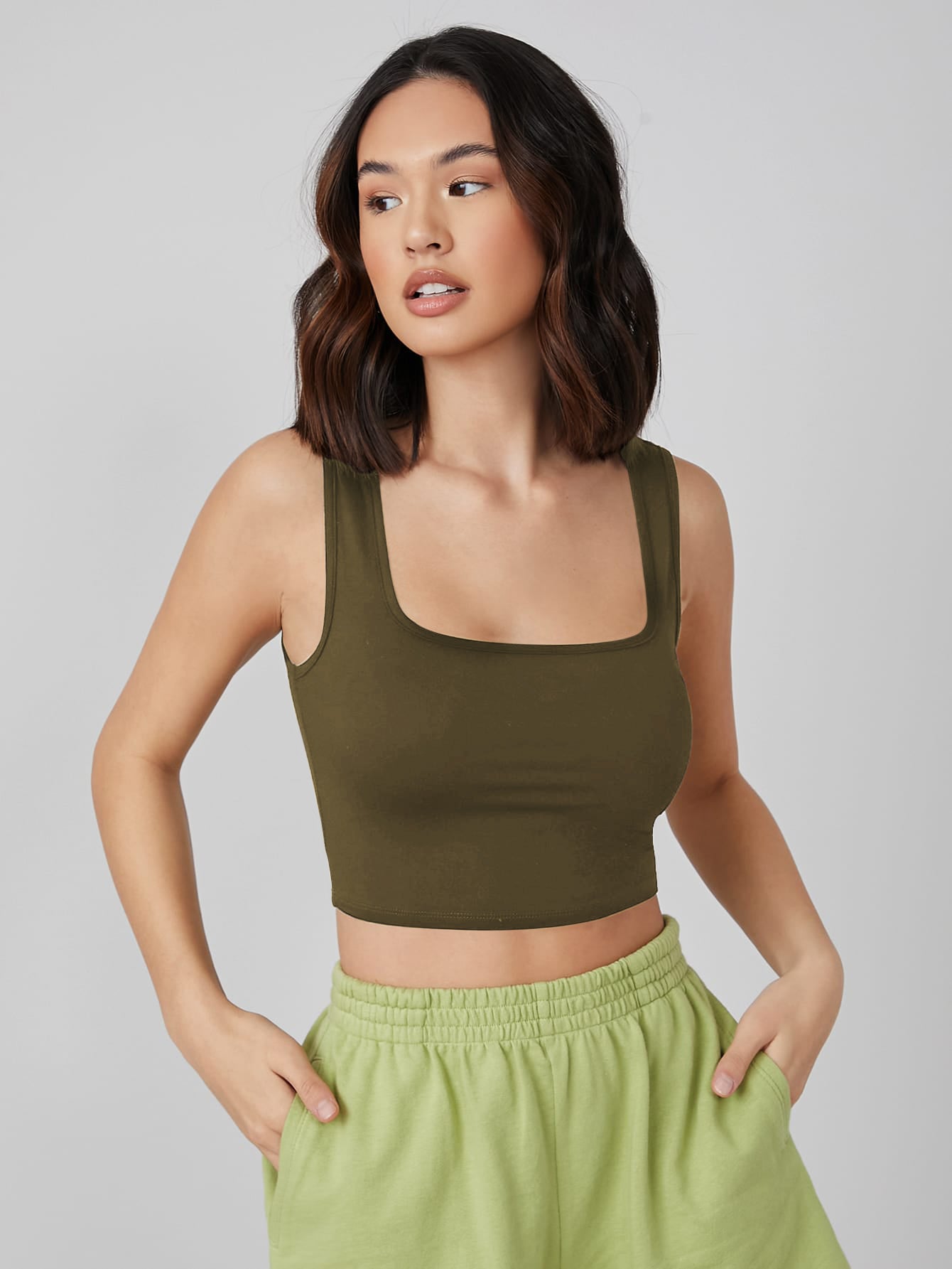 SOPHIE SQUARE NECK TANK TOP