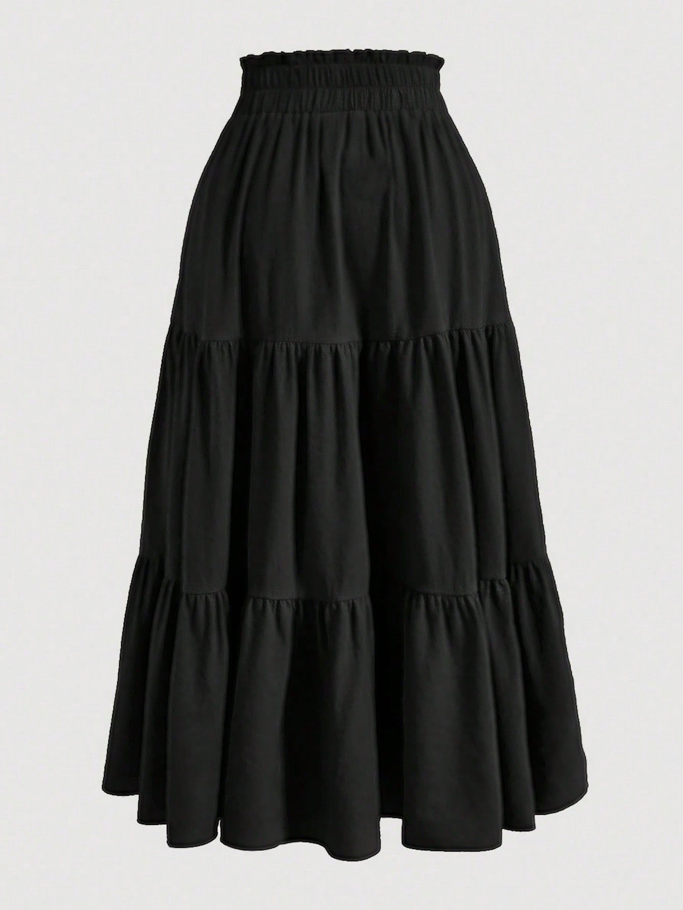 REVIS RUCHED ELASTIC WAIST SKIRT