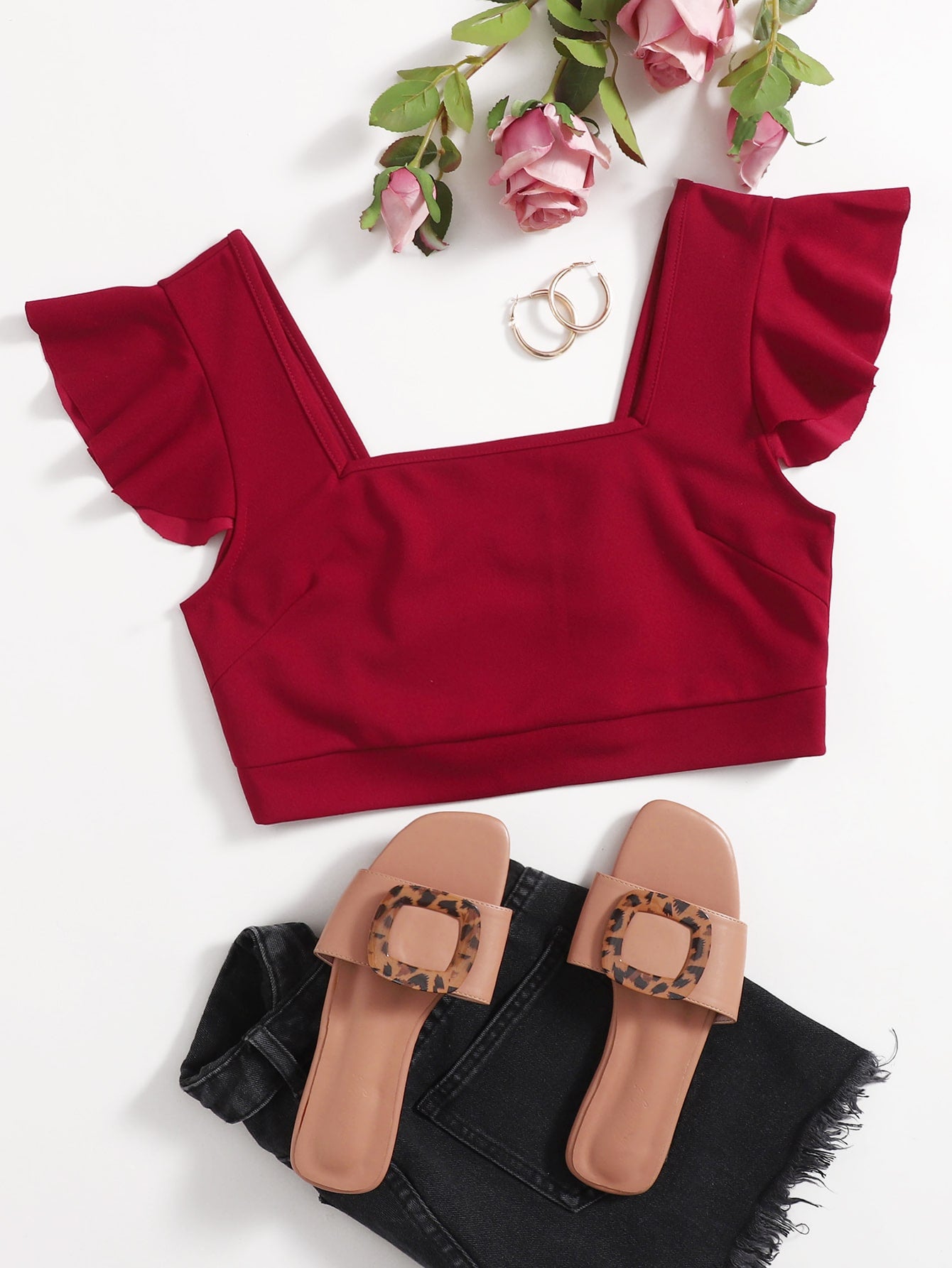 WILMA TIE BACK CROP TOP
